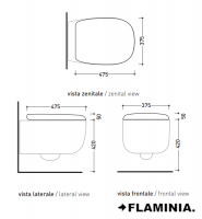 TAPA INODORO BONOLA FLAMINIA MEDIDAS